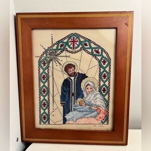 Stunning Needle Point Nativity
